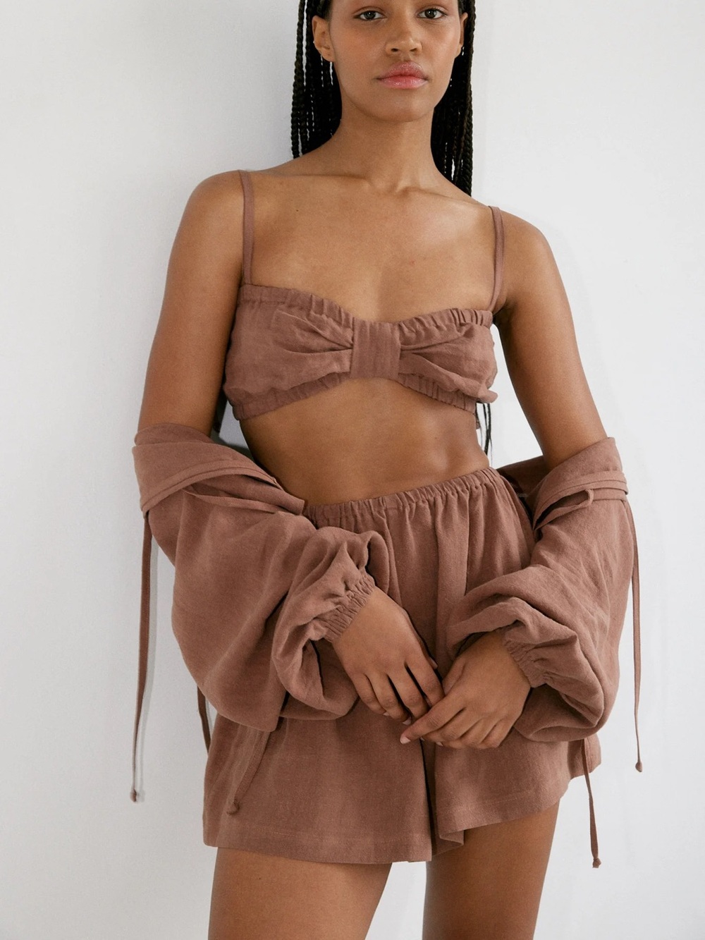 Boheme the short cotton gauze